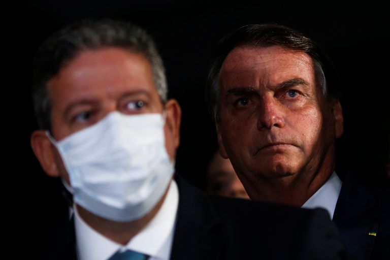 Arthur Lira e o presidente Jair Bolsonaro.